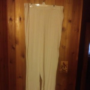 DAVID ROSE Pants - DAVID ROSE IVORY CRINKLED DRESS PANTS - PLUS DAVID ROSE Pants - DAVID ROSE IVORY CRINKLED DRESS PANTS - PLUS